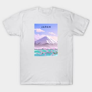 Japan. Retro travel poster T-Shirt